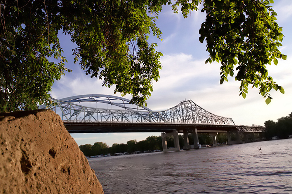 La Crosse Bridge on the Mississippi River