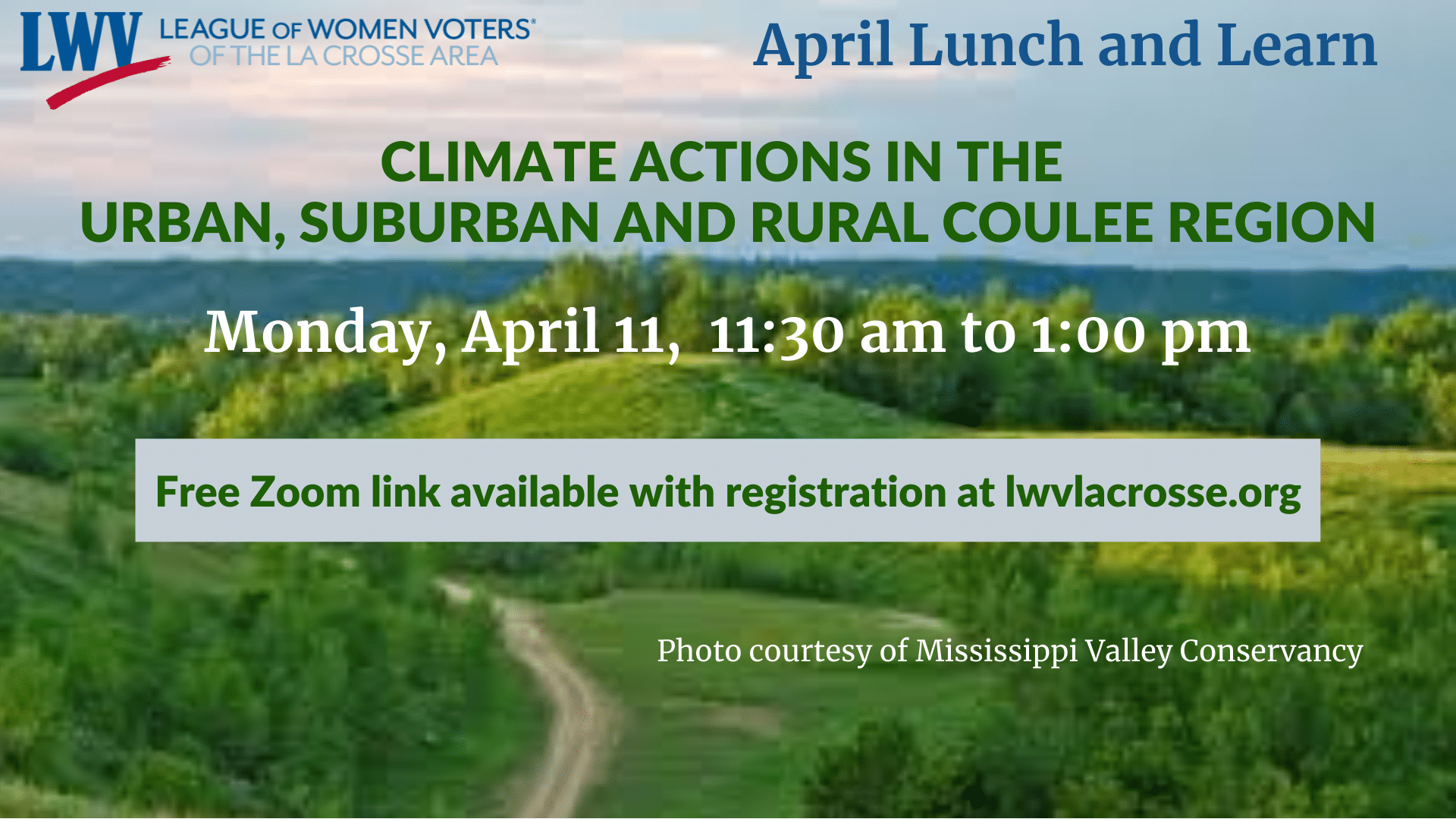 Climate Actions in the Urban, Suburban, and Rural Coulee Region