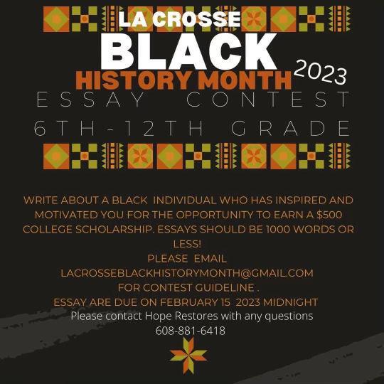 black history month essay contest 2023 winners