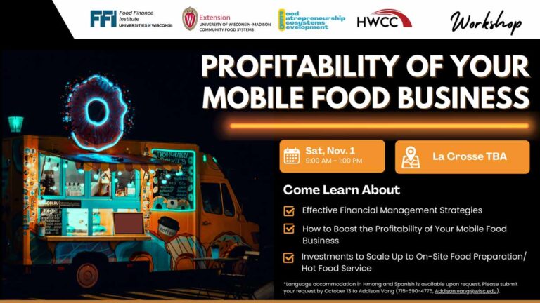 La Crosse food truck event flyer