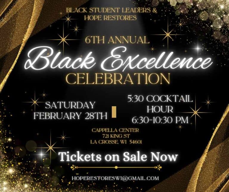 Black excellence celebration event banner
